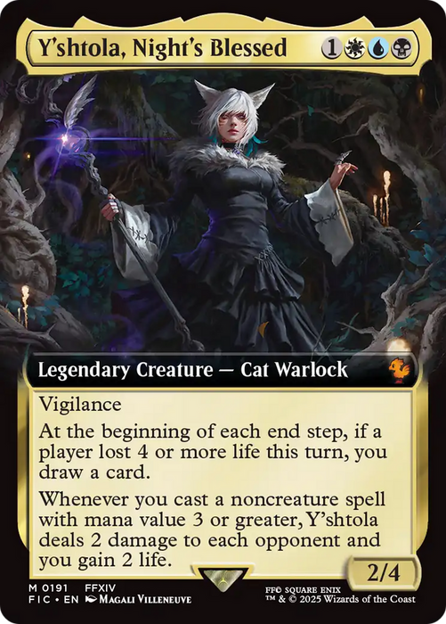 Y'shtola, Night's Blessed (FIC-191) - Commander: FINAL FANTASY: (Extended Art) Foil