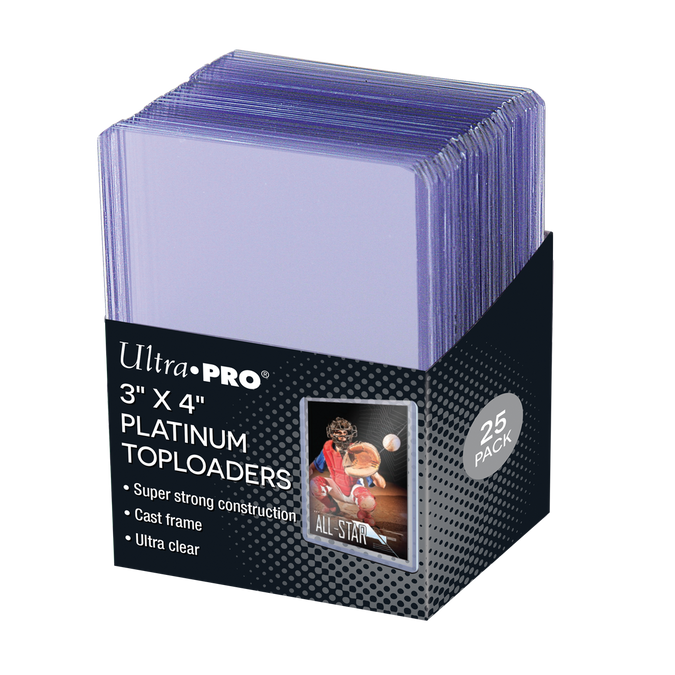 Ultra Pro - Toploader 25ct - Platinum 3"x 4" 35pt