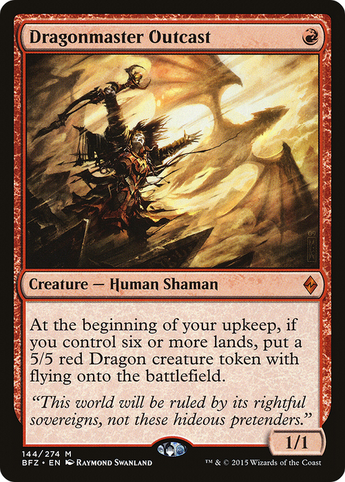 Dragonmaster Outcast (BFZ-144) - Battle for Zendikar
