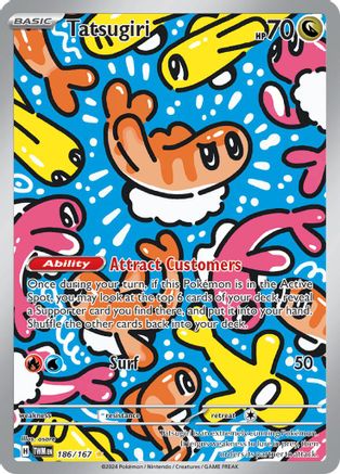 Tatsugiri 186/167  - Holofoil SV06 Twilight Masquerade - Illustration Rare