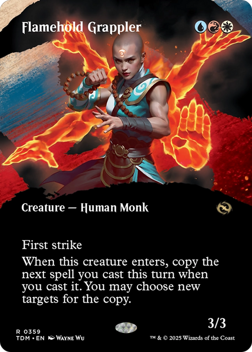 Flamehold Grappler (TDM-359) - Tarkir: Dragonstorm: (Showcase) (Borderless)