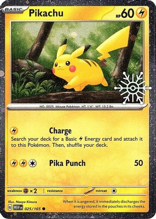 Pikachu 025/165  - Holofoil Miscellaneous Cards & Products - Common (Sealed)