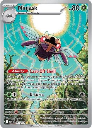 Ninjask 137/132  - Holofoil ME01 Mega Evolution - Shiny Rare