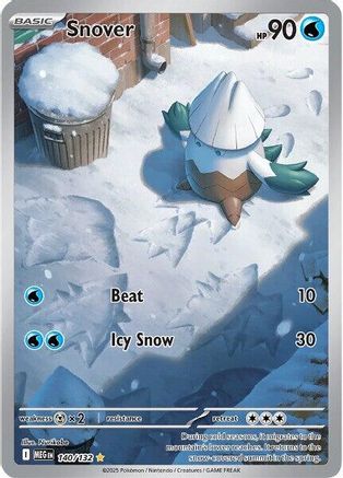 Snover 140/132  - Holofoil ME01 Mega Evolution - Shiny Rare
