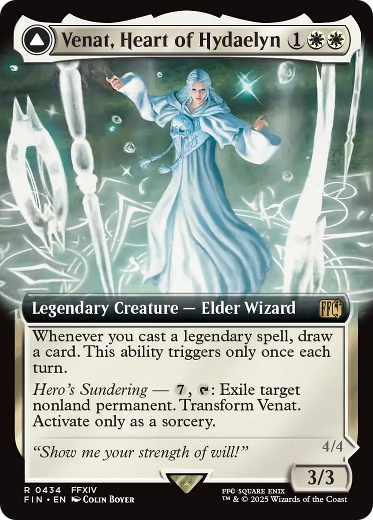 Venat, Heart of Hydaelyn // Hydaelyn, the Mothercrystal (FIN-434) - FINAL FANTASY: (Extended Art)