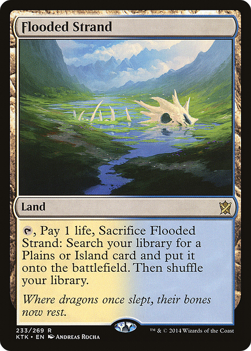 Flooded Strand (KTK-233) - Khans of Tarkir Foil