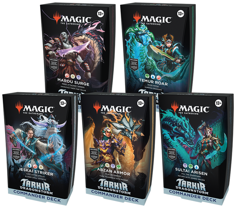 Magic: The Gathering Tarkir: Dragonstorm Commander Decks - Set of 5