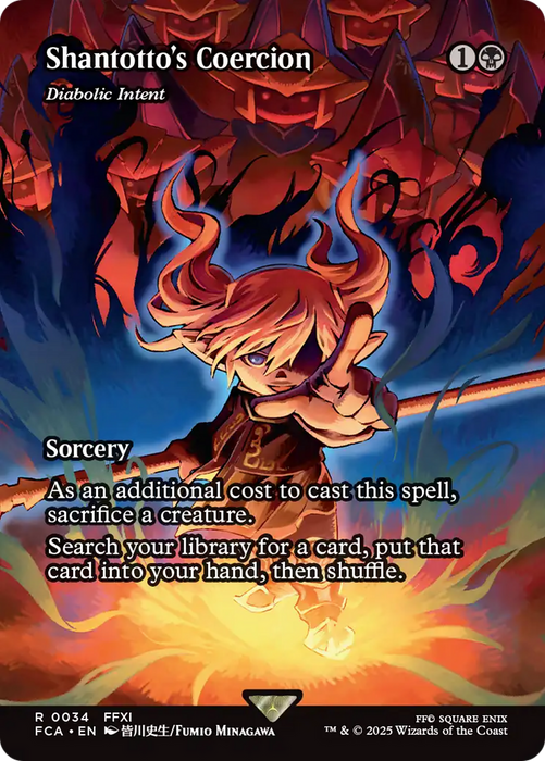 Diabolic Intent (FCA-034) - FINAL FANTASY: Through the Ages / Shantotto's Coercion (Borderless)