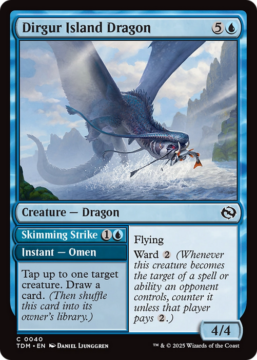 Dirgur Island Dragon // Skimming Strike (TDM-040) - Tarkir: Dragonstorm Foil