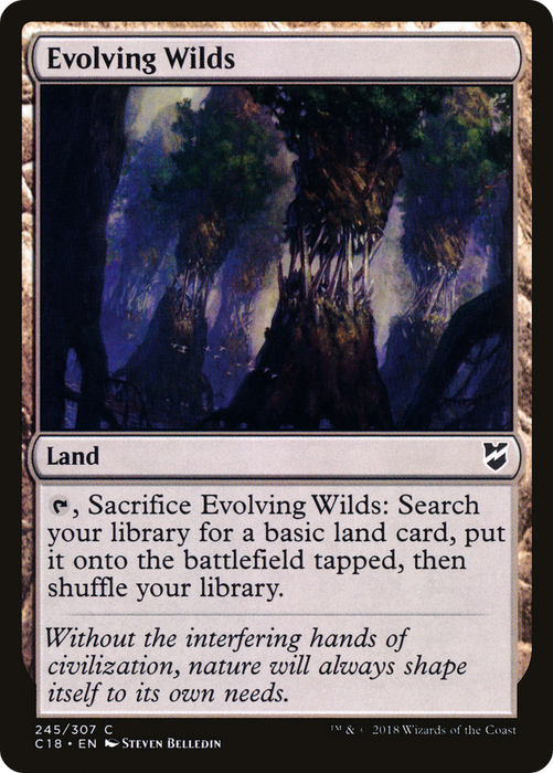 Evolving Wilds (C18-245) - Commander 2018