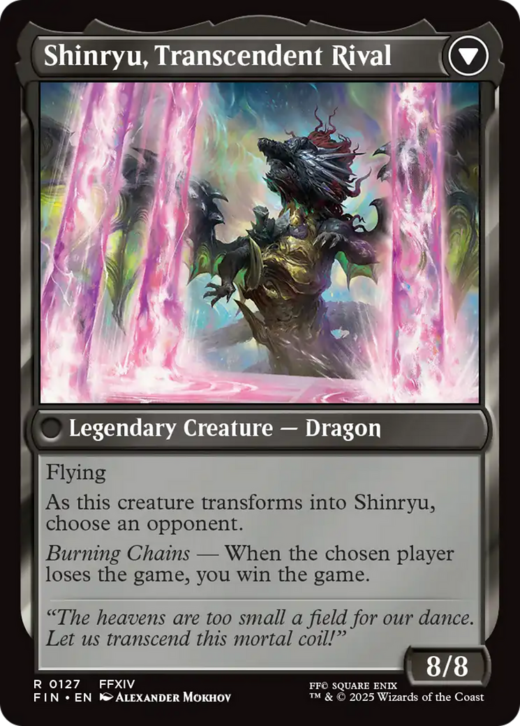 Zenos yae Galvus // Shinryu, Transcendent Rival (FIN-127) - FINAL FANTASY Foil