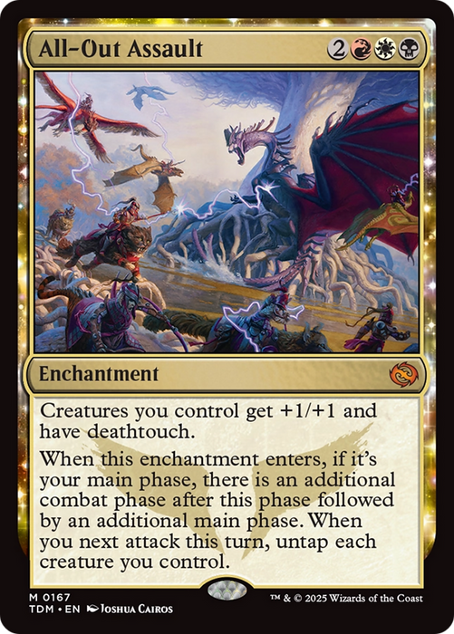 All-Out Assault (TDM-167) - Tarkir: Dragonstorm: (enchantment) Foil