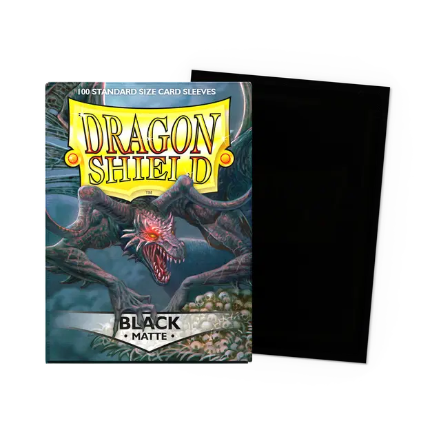 Dragon Shield Black Matte Sleeves Standard Size