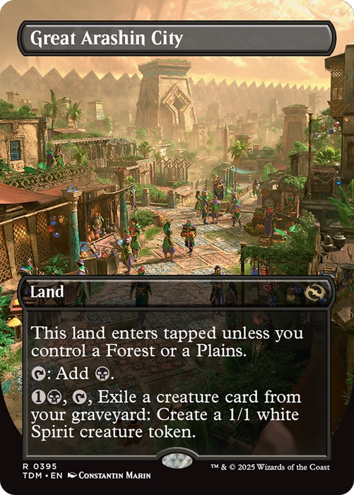 Great Arashin City (TDM-395) - Tarkir: Dragonstorm (Borderless) Foil