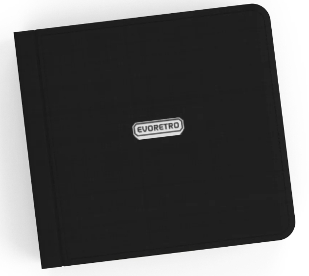 EVORETRO Binder 4x3 with Zipper fits 528 cards Black
