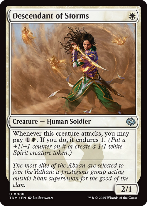 Descendant of Storms (TDM-008) - Tarkir: Dragonstorm Foil