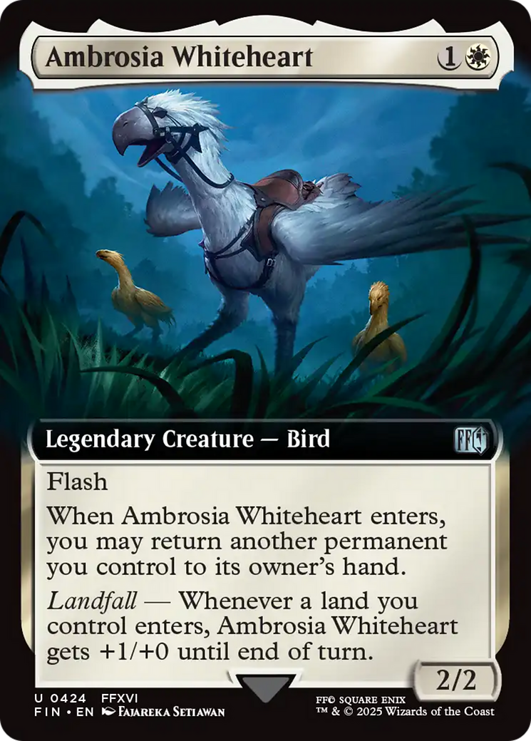 Ambrosia Whiteheart (FIN-424) - FINAL FANTASY: (Extended Art) Foil