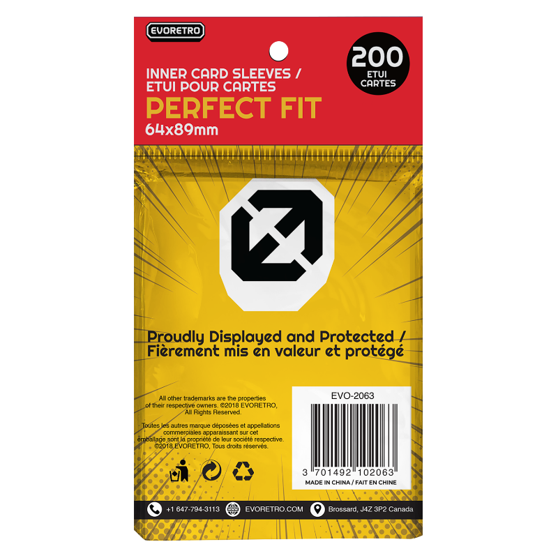 Evoretro Protective Card Sleeves Perfect Fit