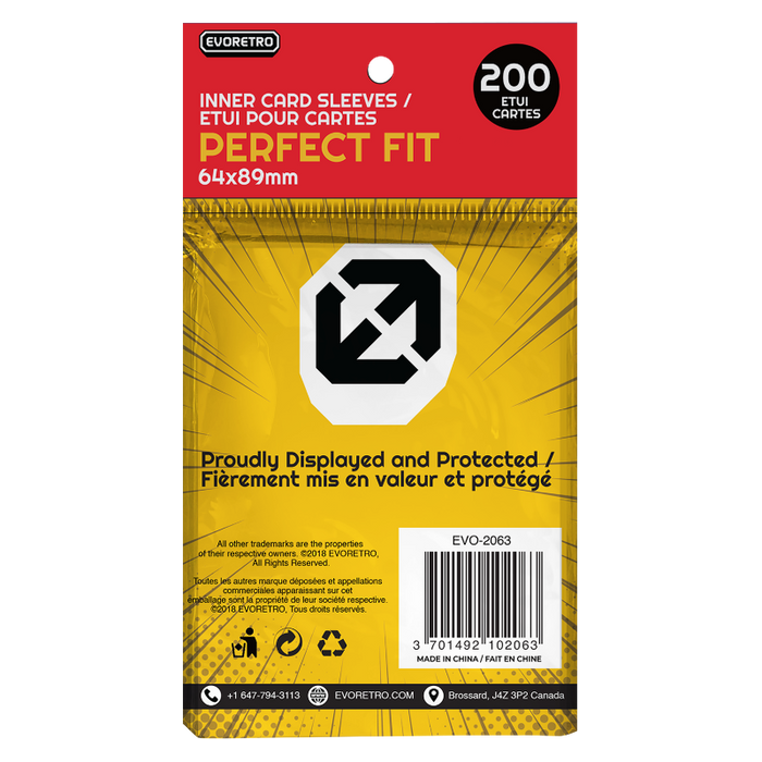 Evoretro Protective Card Sleeves Perfect Fit