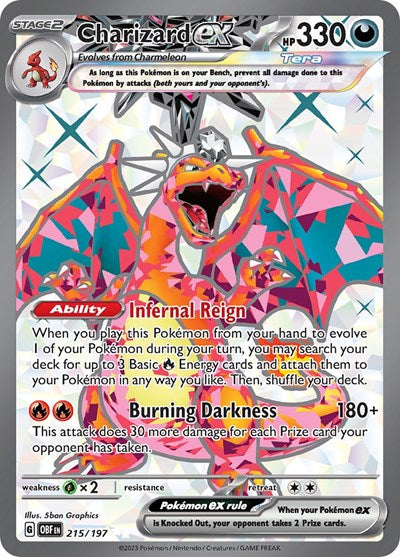 Pokemon Charizard Ex 215/197