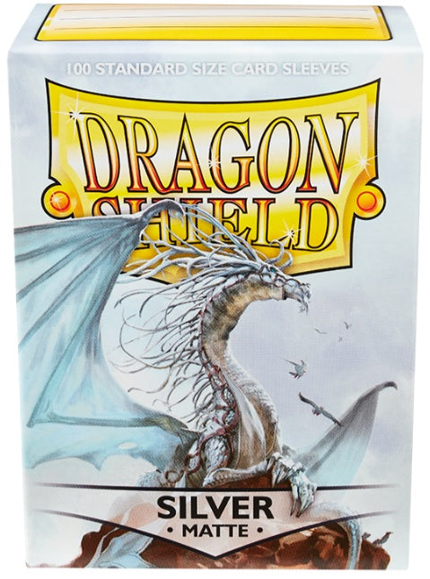 Dragon Shield Silver Matte Sleeves Standard Size