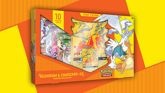 Pokemon TCG Reshiram Charizard GX Premium Collection Box