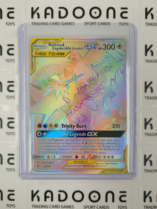 Pokemon Moltres & Zapdos & Articuno GX (Secret) 69/68