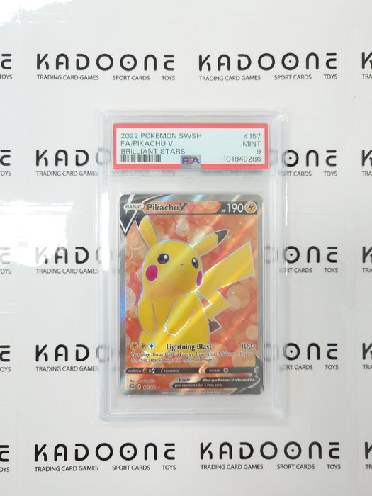 Pokemon Pikachu V 157/172 PSA 9