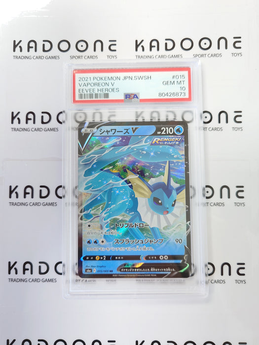 Pokemon Vaporeon V (JP) 015/069 PSA 10