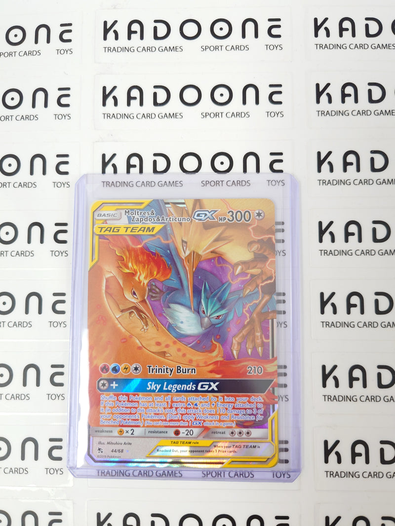 Pokemon Moltres & Zapdos & Articuno GX 44/68
