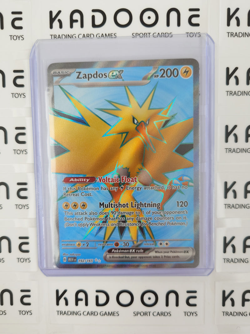 Pokemon Zapdos ex 192/165
