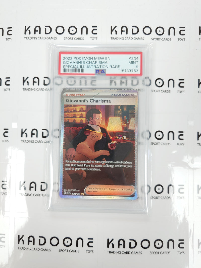 Pokemon Giovanni's Chrisma 204/165 PSA 9