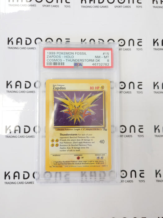 Pokemon Zapdos 15/62 PSA 8