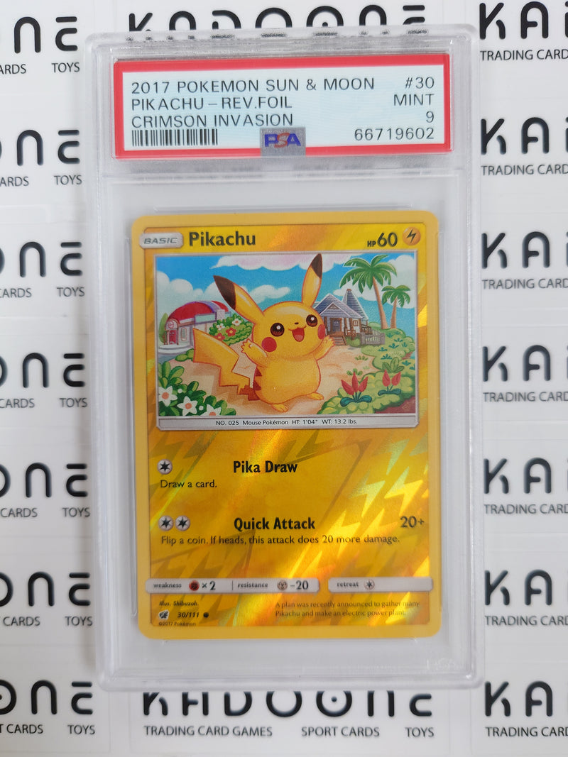 Pokemon Pikachu 30/111 PSA 9