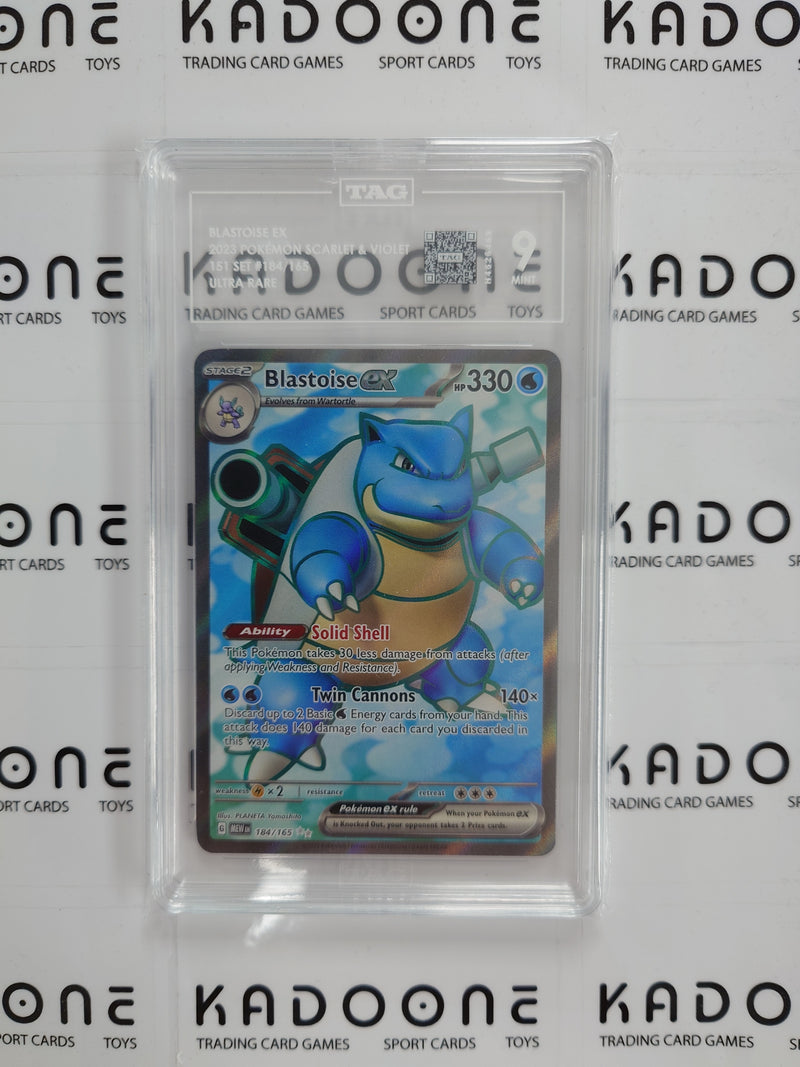 Pokemon Blastoise ex 184/165 TAG 9