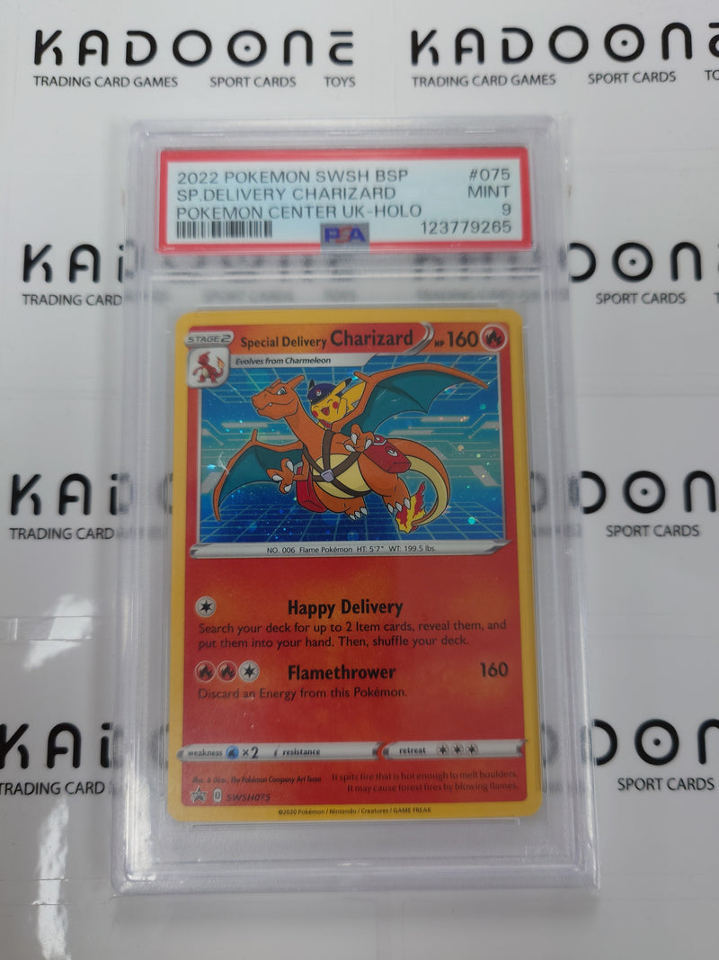2022 Pokemon Special Delivery Charizard UK Pokemon Center (SWSH075) PSA 9