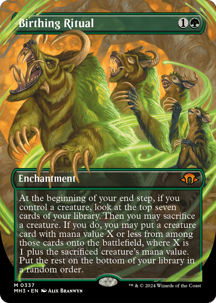 Birthing Ritual (Borderless) (MH3-337) - Modern Horizons 3 (Borderless)