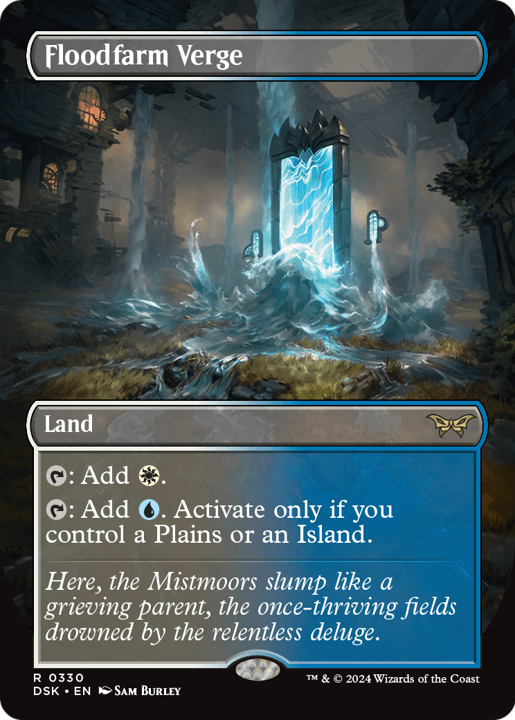Floodfarm Verge (Borderless) (DSK-330) - Duskmourn: House of Horror (Borderless) Foil