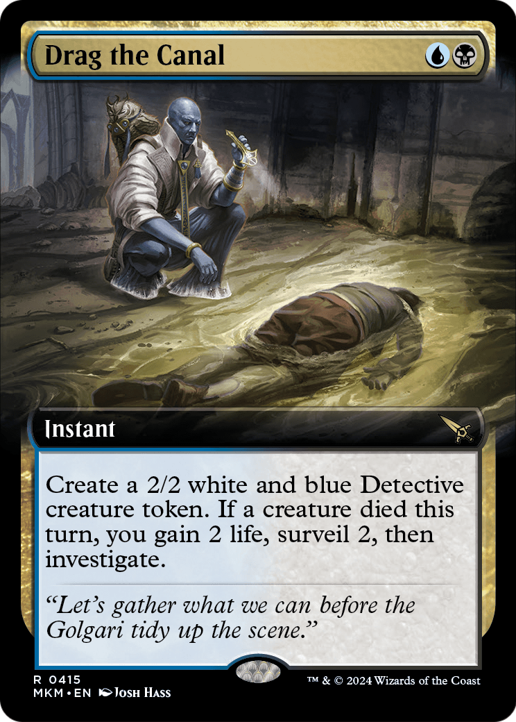 Drag the Canal (Extended Art) (MKM-415) - Murders at Karlov Manor: (Extended Art) Foil