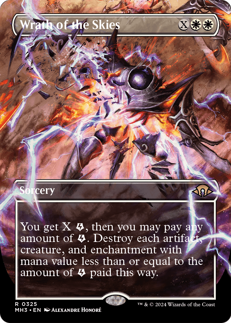 Wrath of the Skies (Borderless) (MH3-325) - Modern Horizons 3 (Borderless)