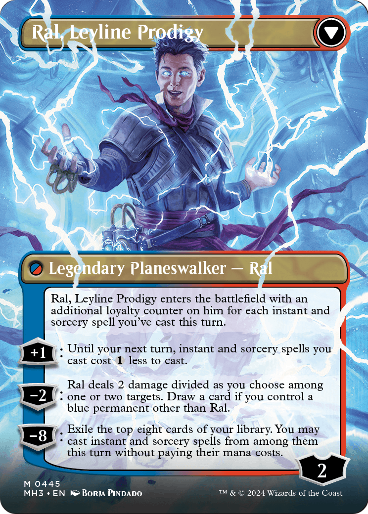Ral, Monsoon Mage (Borderless) (MH3-445) - Modern Horizons 3 (Borderless) Foil