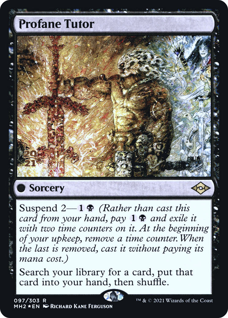 Profane Tutor (PRE-097) - Modern Horizons 2 Promos Foil
