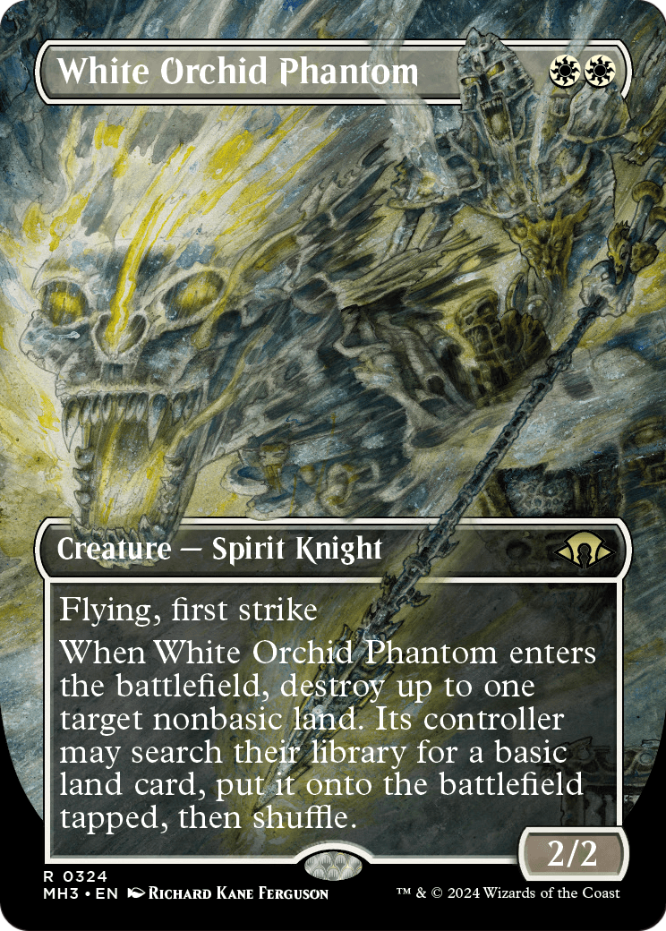 White Orchid Phantom (Borderless) (MH3-324) - Modern Horizons 3 (Borderless)