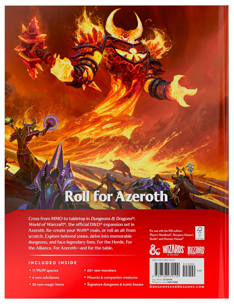 DND RPG World Of Warcraft hc (Pre-Order)