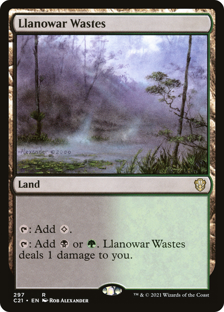 Llanowar Wastes (C21-297) - Commander 2021
