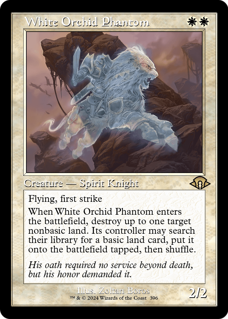 White Orchid Phantom (Retro Frame) (MH3-396) - Modern Horizons 3 Foil