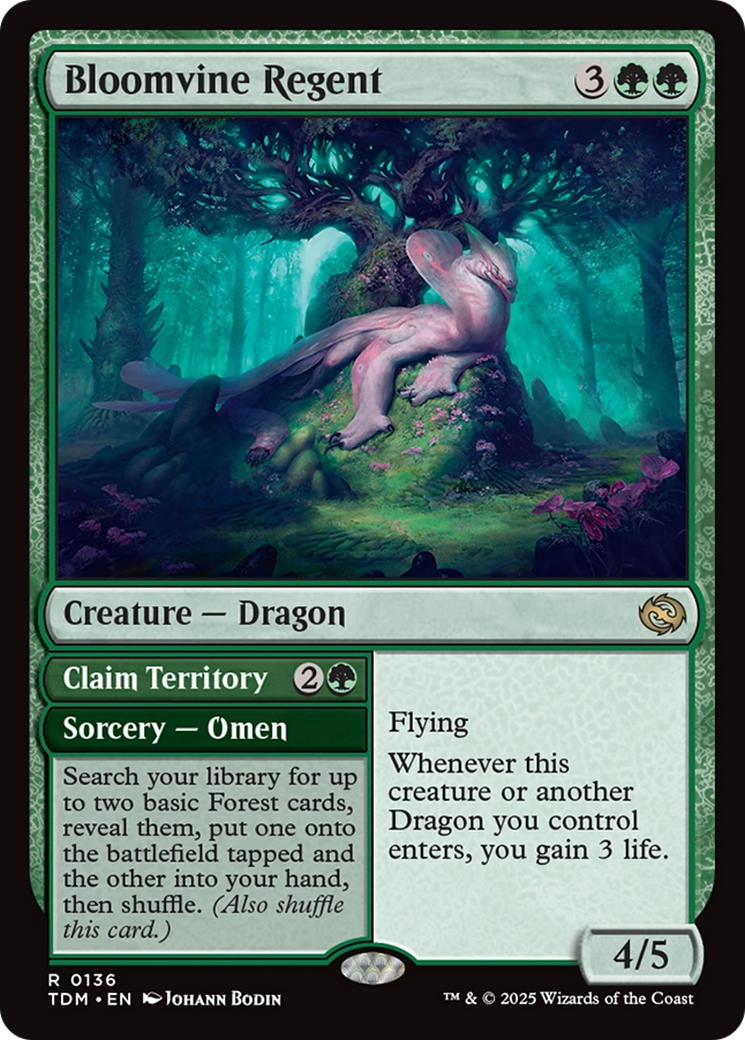Bloomvine Regent // Claim Territory (TDM-136) - Tarkir: Dragonstorm