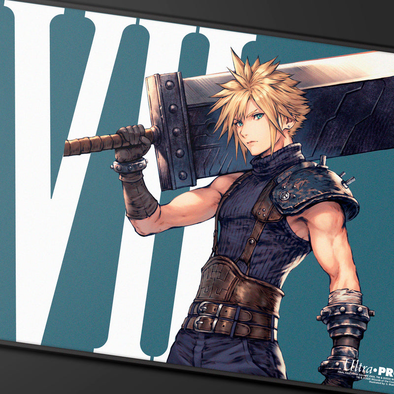 UP Playmat MTG Final Fantasy Cloud, EX-Soldier Black Stitched (Pre-Order)