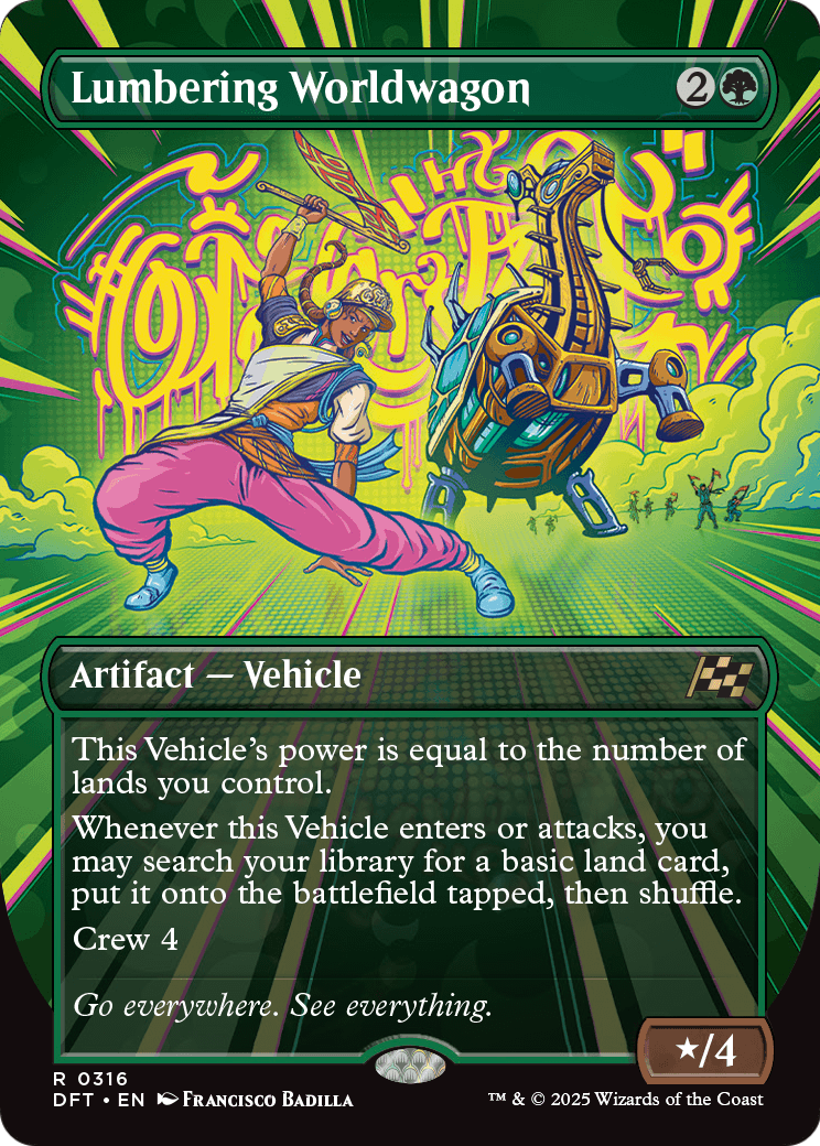 Lumbering Worldwagon (Borderless) (DFT-316) - Aetherdrift (Borderless)