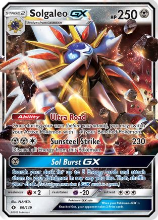Solgaleo GX 089/149  - Holofoil SM Base Set - Ultra Rare